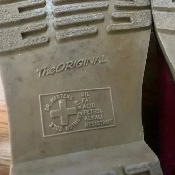 [US8]Dr Marten  Red Suede IRIS Ankle Boots - Picture 6 of 8